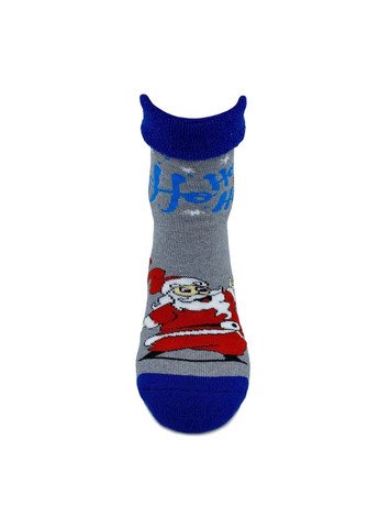 Комбіновані шкарпетки жіночі, махрові з відворотом, високі. санта, хо-хо-хо. набір з 3-х пар. kолір: кольоровий мікс Крокус новорічні (365858362)