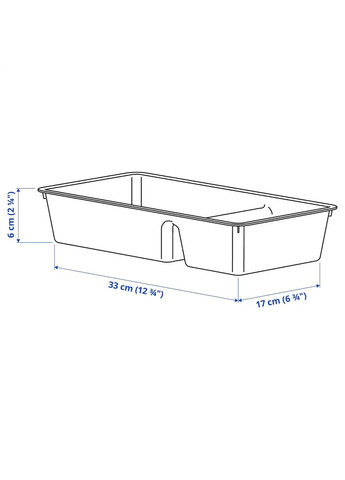 Органайзер для шухляди ІКЕА BILLINGEN 33х17 см (30270401) IKEA (278406902)