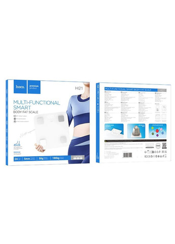 Ваги підлогові HI21 Smart body fat scale White Hoco (360398229)