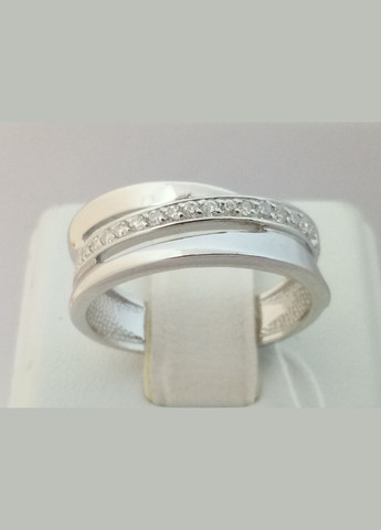 Серебряное кольцо с фианитами. 14377-Р Харківська ювелірна фабрика (296594983)