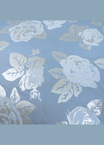 Напірник для подушки з пір'я і пуху Тік 65х65 см блакитна Роза No Brand (325864626)