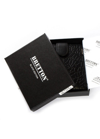 Чоловічий шкіряний гаманець BE 210L black Bretton (282557232)