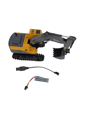 Екскаватор на радіокеруванні з рухомою баштою Жовтий (563) No Brand (339680061)