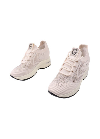 Кроссовки женские молочные текстиль Gelsomino 282-25LK белые (322629319)