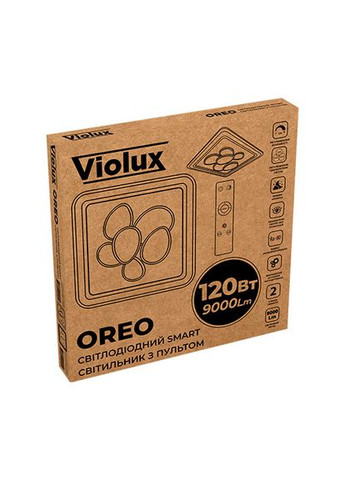 Светильник LED smart OREO+пульт 120W 3000-6000K IP20 квадрат Violux (365652192)