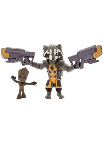 Набір фігурок 2в1 Ракета та Грут з к/ф Вартові Галактики, 8 і 4 см, Marvel, Toybox, Rocket, Groot Disney (299332026)