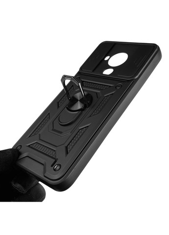 Чехол для C30 (TA-1377) бронированный с кольцом-держаталем со шторкой на нокиа C30 черный rg1 Nokia (366235372)