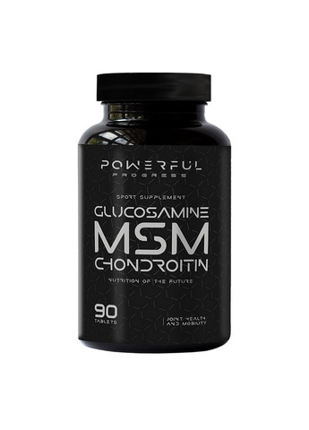 Препарат для суставов и связок Glucosamine Chondroitin MSM, 90 таблеток Powerful Progress (293342004)