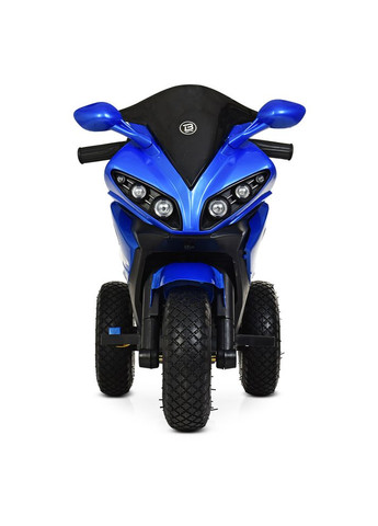 Детский электромотоцикл 2 двигателя 25W трехколесный синий (M4216AL-4) MFC (364112448)