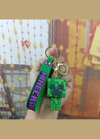 Майнкрафт брелок minecraft креативний брелок для ключів зелений аксесуар Shantou (285710771)