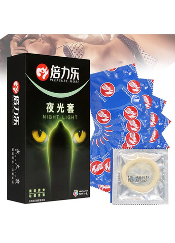 Люмінесцентні (що світяться) презервативи 7 штук HBM Group (284279127)
