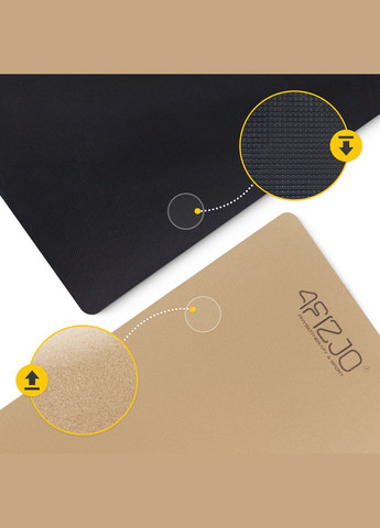 Коврик (мат) спортивный Cork 183 x 61 x 0.4 см для йоги и фитнеса () 4FIZJO P-5907739319562 (341529081)