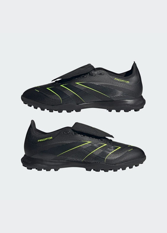 Черные летние бутсы predator league fold-over tongue turf adidas