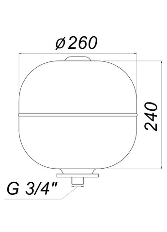 Гідроакумулятор зі змінною мембраною 12л HY-PRO 10bar, білий ( 11H0001200 ) Zilmet (338864239)