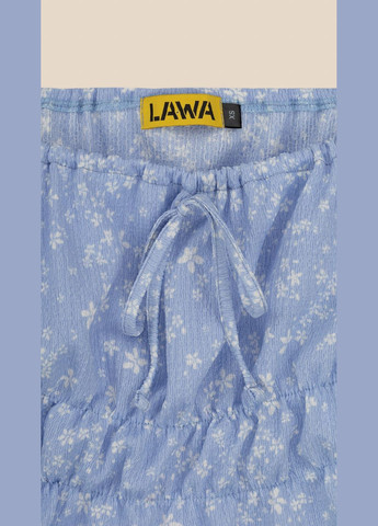 Блакитна блуза з візерунком жіноча wtc02437 shop (2000999209079) LAWA