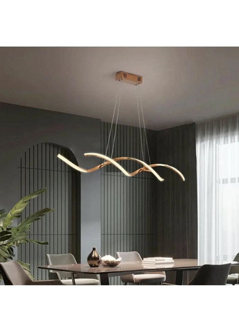 Люстра светодиодная подвесная LED светильник для квартиры на потолок лэд 26970 Золото 25-100х14х103 см. Sunnysky (324395895)