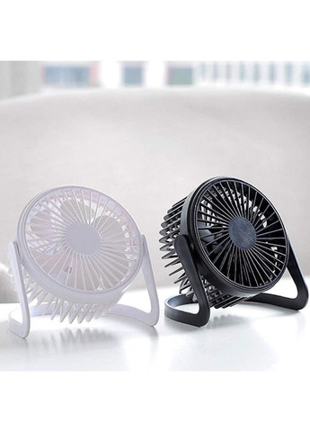 Вентилятор портативный настольный регулируемый USB White No Brand (365721572)