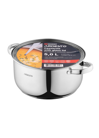 Каструля Gemini Gourmet 5 літрів AR1952BC Ardesto (335079538)