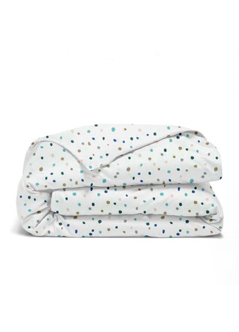 Двоспальна постіль з простирадлом на гумці Color Blots CS6 180х220 см Cosas (307475388)