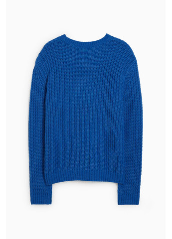 Синій демісезонний в'язаний светр C&A