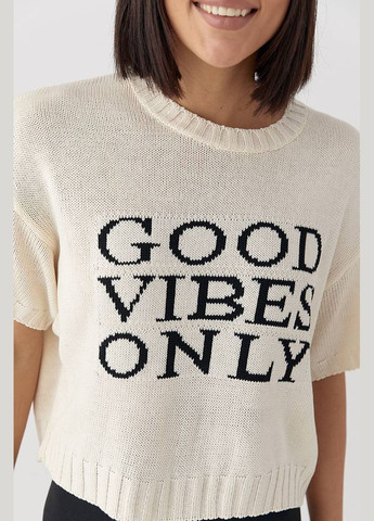 Женская вязаная футболка с надписью Lurex Футболка - (327088300)