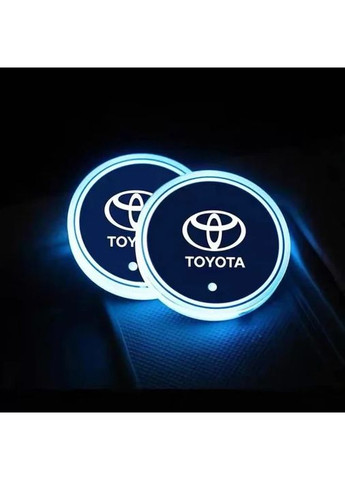 Підсвічування підсклянника RGB в авто з логотипом автомобіля (к-кт 2 шт.) Toyota (360949362)