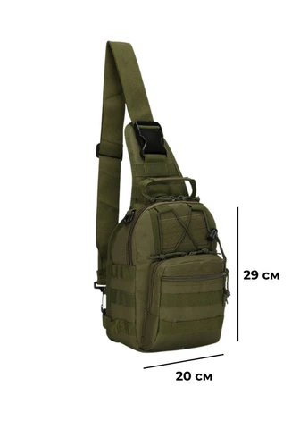 Тактична сумка через плече 6л матеріал Оксфорд UniformX (382989929)
