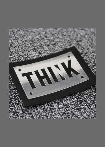Нашивка "THINK" серого цвета (5912) No Brand (335811608)
