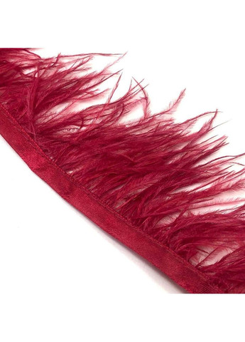 50 см - Перья страуса на ленте 8-10 см - бордовый Plus-plus (352747744)