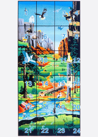 Набор для вышивания по нанесённой на канву схеме "The Promised Land". AIDA 14CT printed 51*102 см Joy Sunday (313613496)