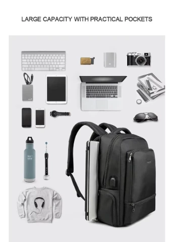 Рюкзак 15.6" Black (T-B3585Black) Tigernu T-B3585 (357475045)