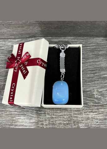 Кулон з місячним каменем природної форми на брелоку в подарунковій коробочці Овен (331291809)