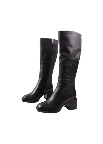 сапоги женские черные натуральная кожа FARINNI