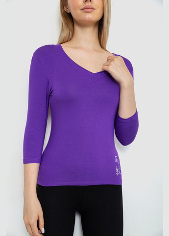 Женский лонгслив укороченный с рукавом 3/4 Ager 186R508 - (293849928)