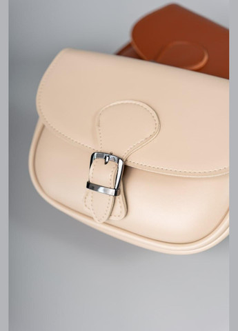 Сумка женская Кросс боди функциональная бежевая из экокожи NIUNIU (340239658)