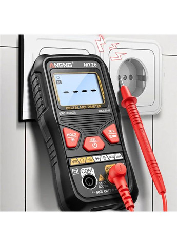 Компактный цифровой мультиметр M126 с автоматическим диапазоном Aneng (353746222)