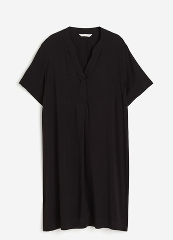 Чорна кежуал сукня H&M однотонна