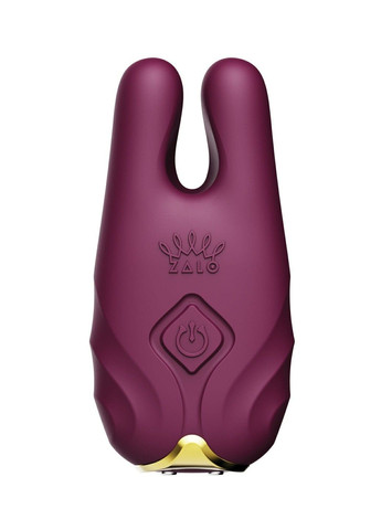 Бездротові вібруючі затискачі для сосків Nave Vibrating Nipple Clamps фіолетовий Zalo (289784171)