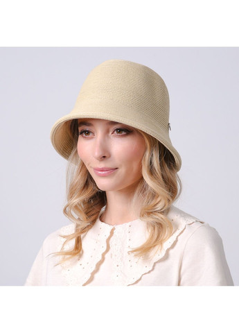 Панама жіноча з загнутими полями папір бежевий КЕЙЛІ LuckyLOOK 734-104 (329170306)