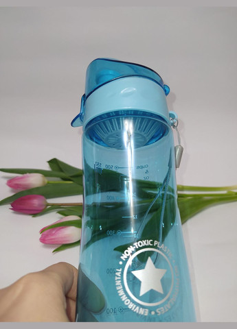 Пляшка із ситом 550 мл блакитна No Brand (329194638)