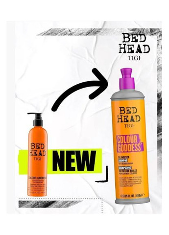 Шампунь для фарбованого волосся Bed Head Colour Goddess, 400 мл Tigi (361072155)