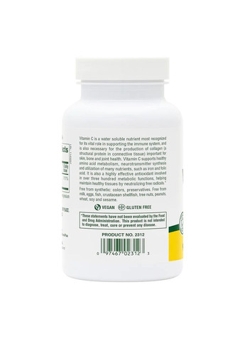 Вітаміни та мінерали Vitamin C 1000 mg, 90 вегакапсул Natures Plus (322208495)