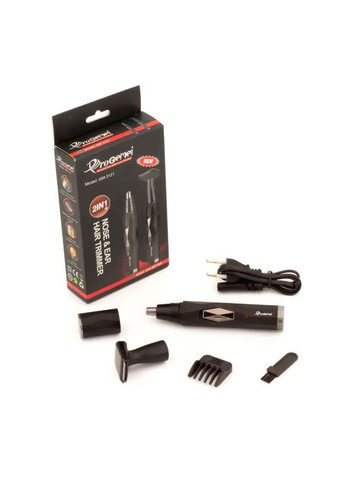 Тример для носа та вух + 2 насадки, від USB, GM-3121 / Бритва тример / Тример акумуляторний Geemy (370258474)