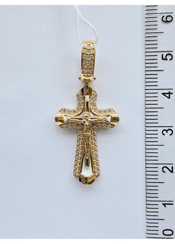 Золотой крестик с распятием Акипан (3,2см х 1,7см) 270065е-1п Tango (365268240)