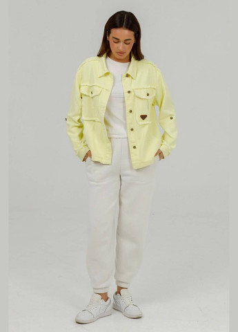 Желтая демисезонная джинсовая куртка YLANNI