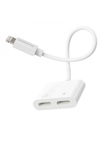 Переходник адаптер BV1 Lightning to 2 Lightning F 0.124m Borofone (340131044)