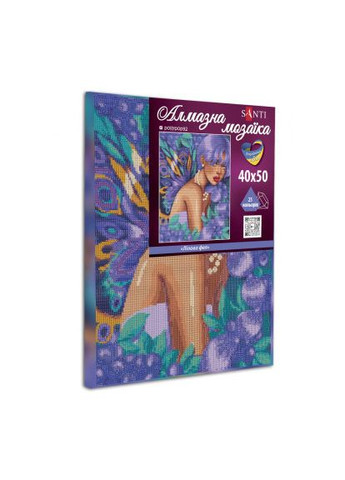 Картина по номерам Лиловая фея 40*50 см ©pollypop92 алмазная мозаика (954706) Santi Лілова фея 40*50 см pollypop92 алмазна мозаїка (366070703)