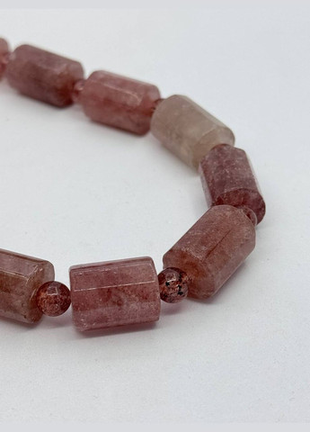 Намисто полуничний кварц 42 см No Brand (329998338)