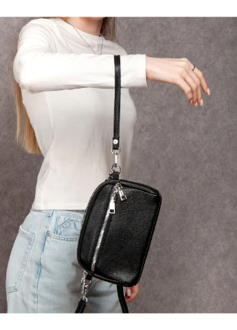 Сумка Женская Клатч кожа 6088 black Fashion (394723753)