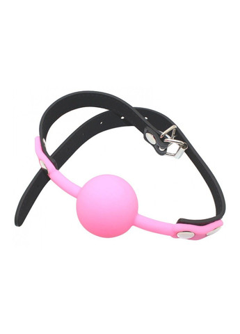 Кляп силиконовый Silicone ball gag metal accesso pink DS Fetish (292011396)